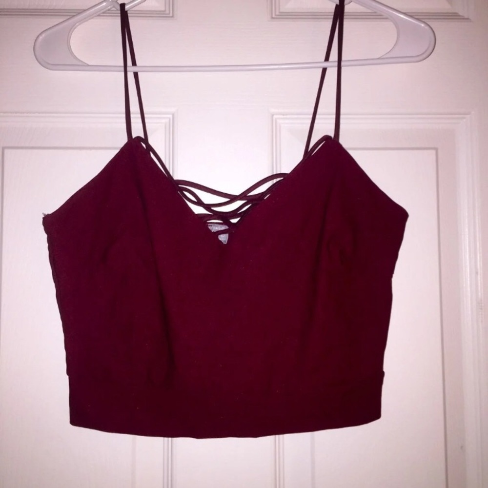 Charlotte Russe lace crop top